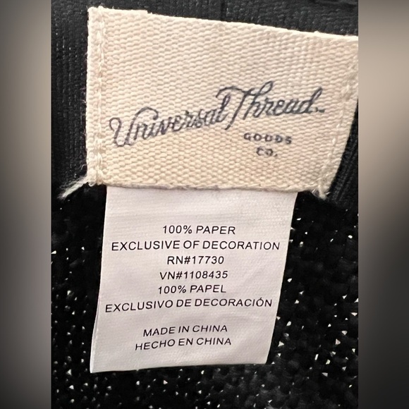 WOMEN' Straw Boater Hat with Chin Trap - Universal Thread™ - Black - Picture 6 of 8